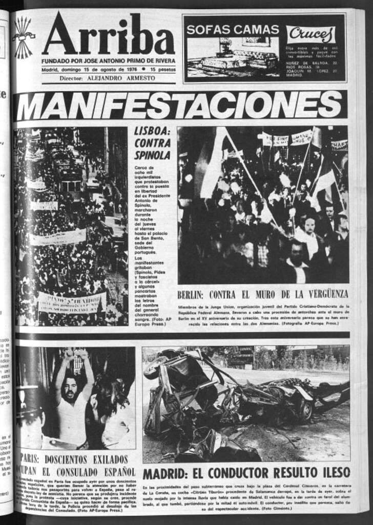Miniatura de Arriba del 15 de agosto de 1976