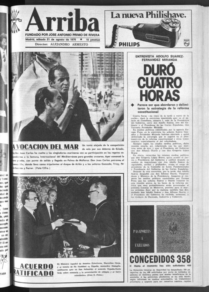 Miniatura de Arriba del 21 de agosto de 1976