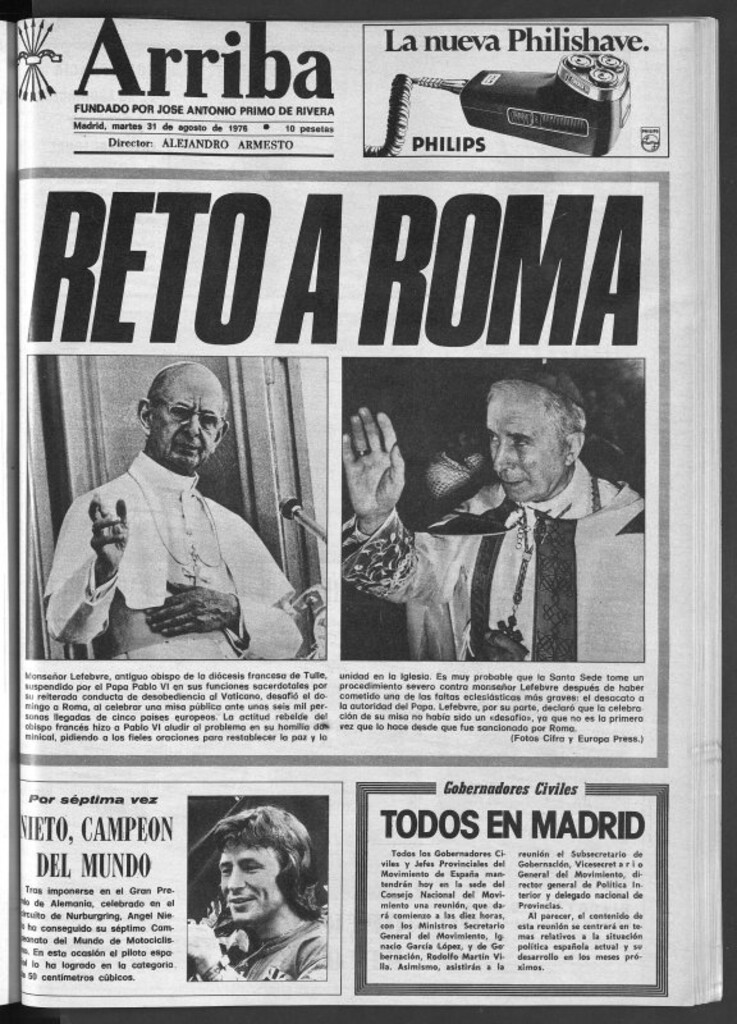 Miniatura de Arriba del 31 de agosto de 1976