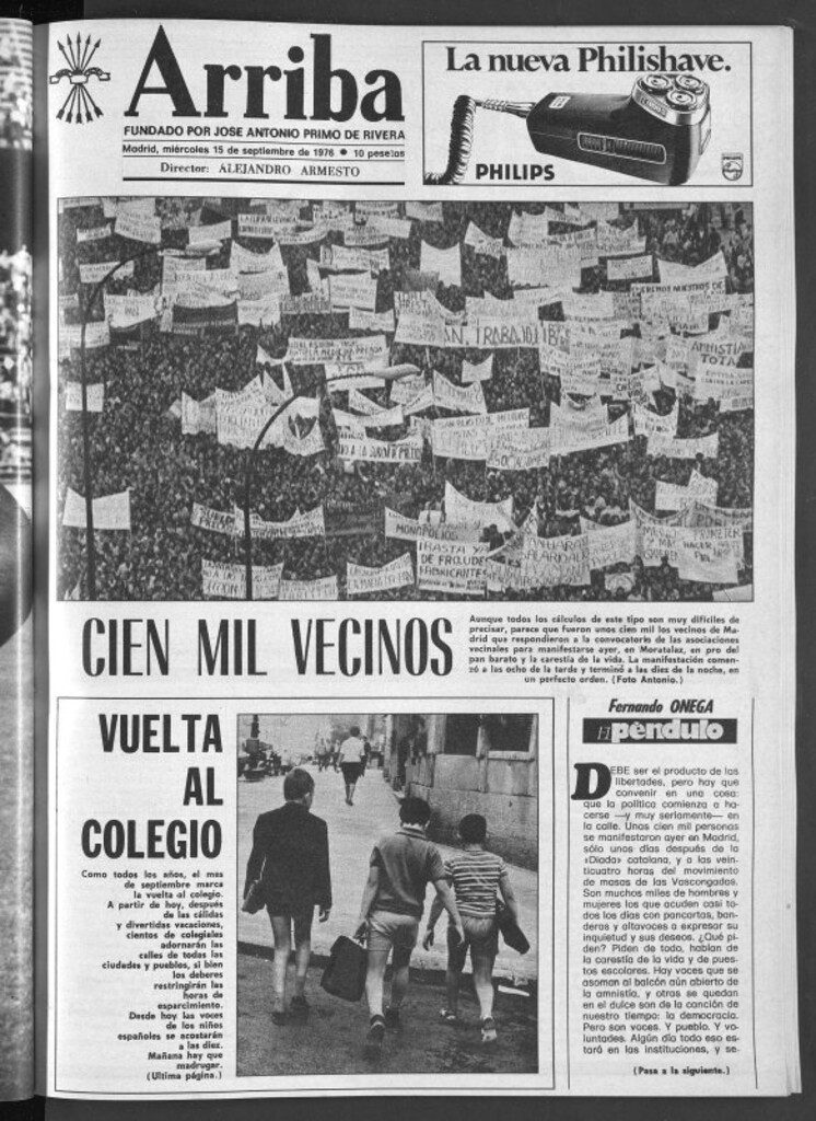 Miniatura de Arriba del 15 de septiembre de 1976
