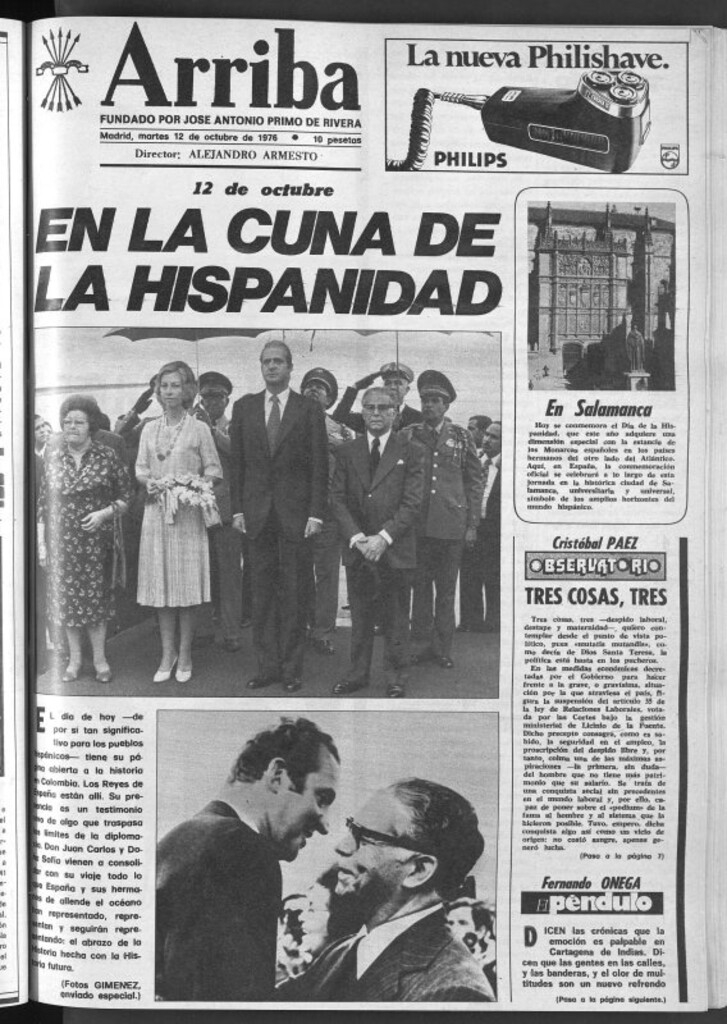 Miniatura de Arriba del 12 de octubre de 1976