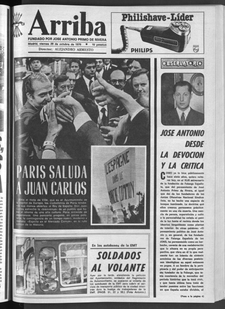 Miniatura de Arriba del 29 de octubre de 1976