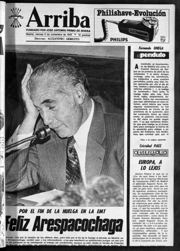 Miniatura de Arriba del 5 de noviembre de 1976