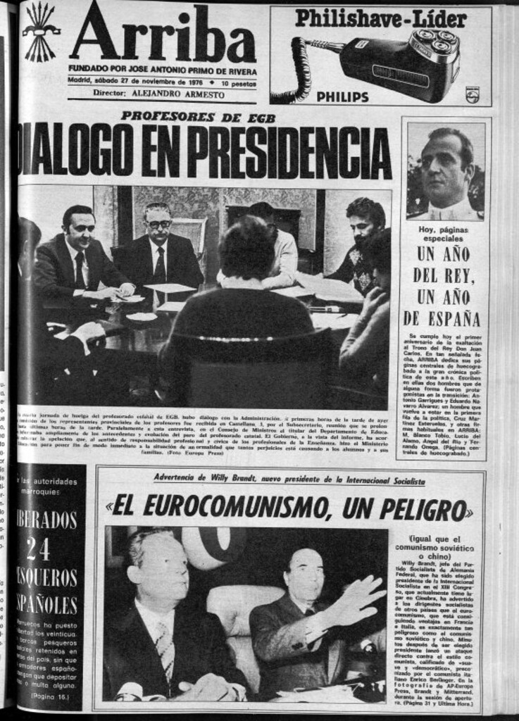 Miniatura de Arriba del 27 de noviembre de 1976