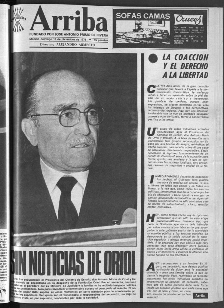 Miniatura de Arriba del 12 de diciembre de 1976