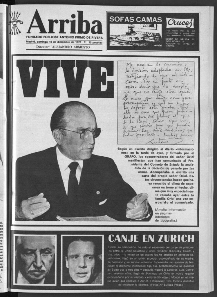 Miniatura de Arriba del 19 de diciembre de 1976