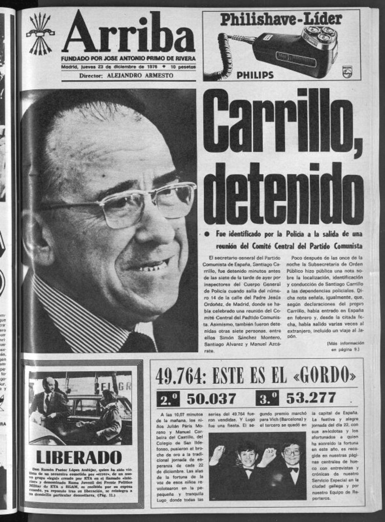 Miniatura de Arriba del 23 de diciembre de 1976