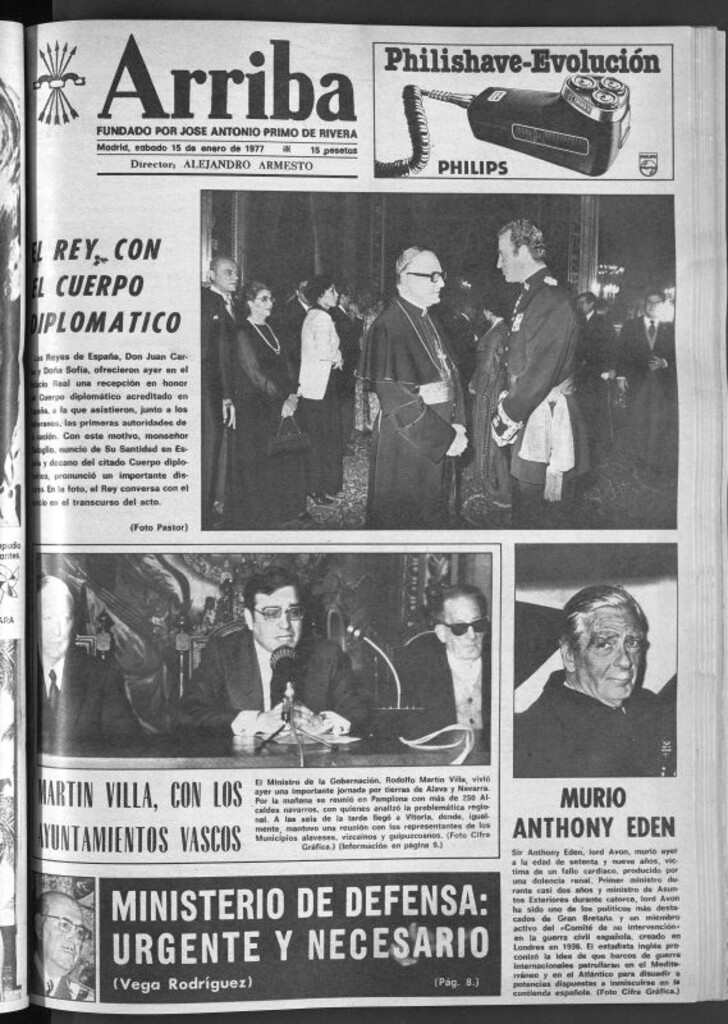 Miniatura de Arriba del 15 de enero de 1977