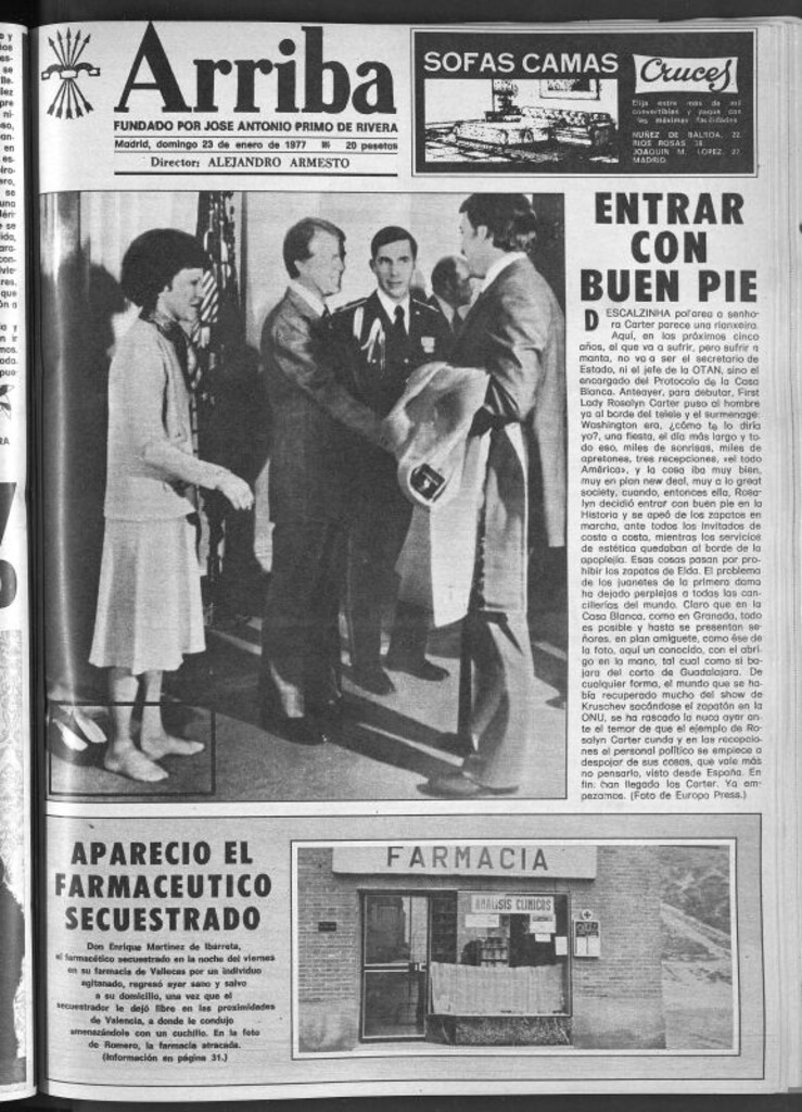 Miniatura de Arriba del 23 de enero de 1977