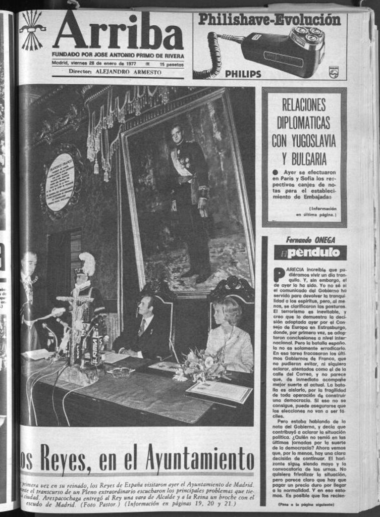 Miniatura de Arriba del 28 de enero de 1977