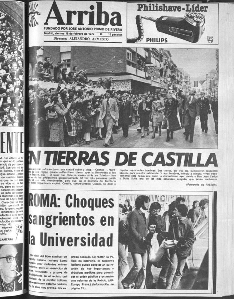 Miniatura de Arriba del 18 de febrero de 1977