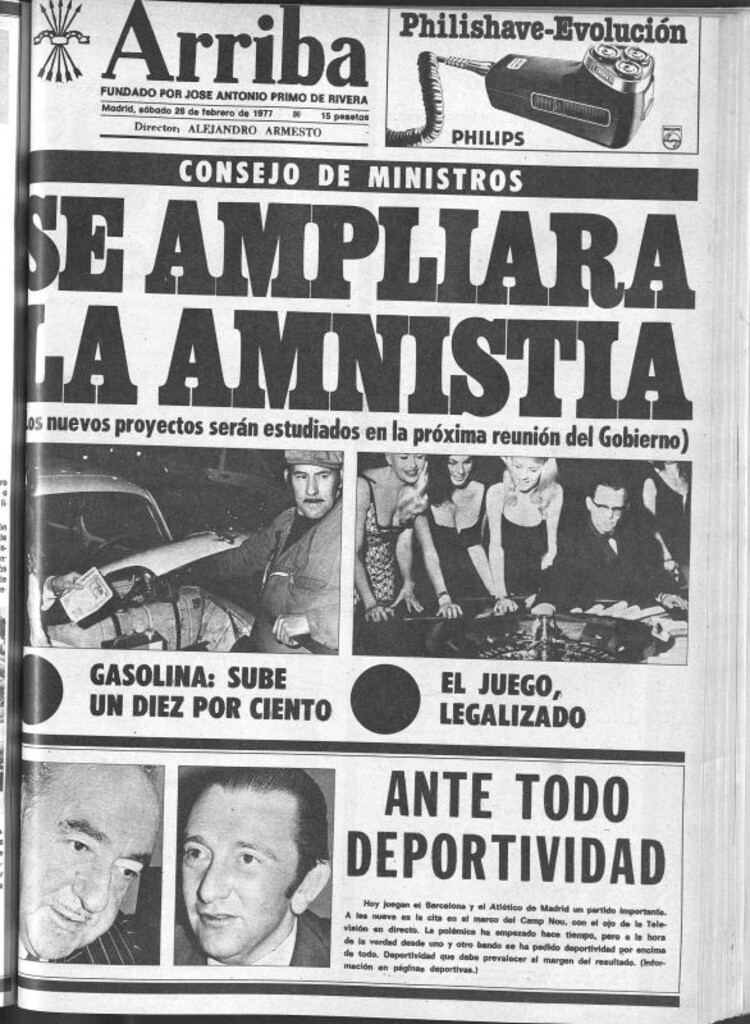 Miniatura de Arriba del 26 de febrero de 1977