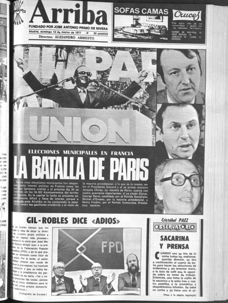 Miniatura de Arriba del 13 de marzo de 1977