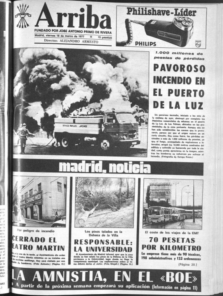 Miniatura de Arriba del 18 de marzo de 1977
