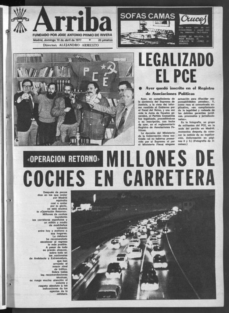 Miniatura de Arriba del 10 de abril de 1977