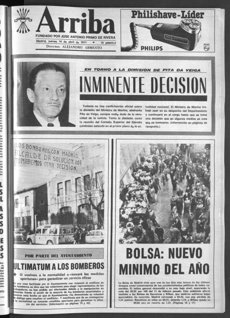 Miniatura de Arriba del 14 de abril de 1977