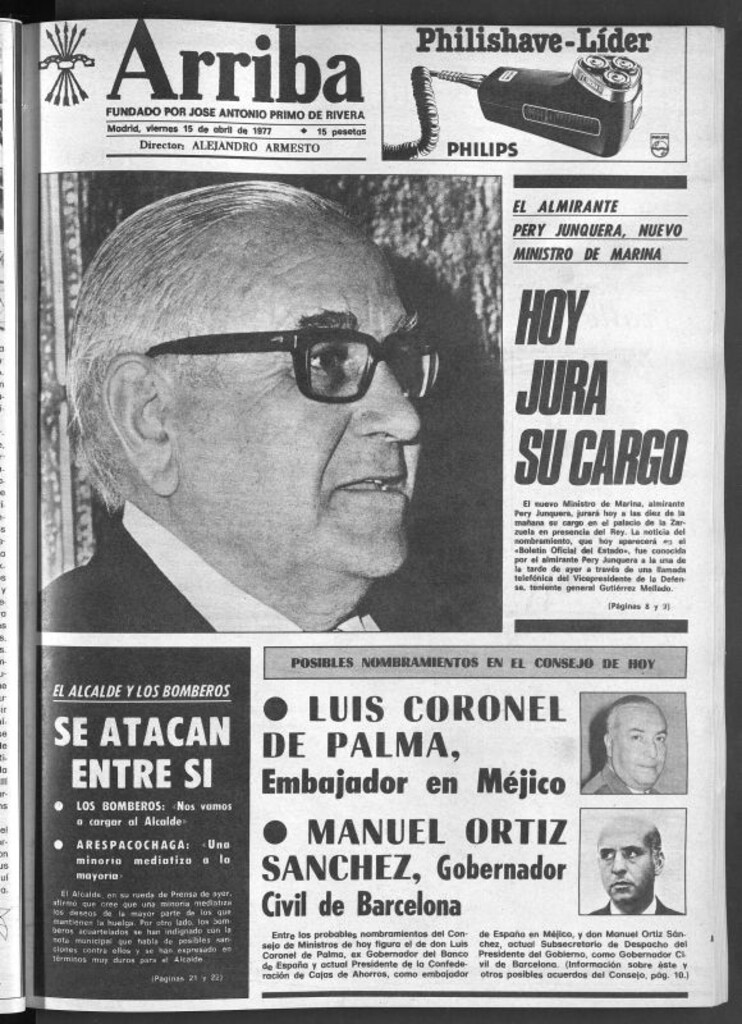 Miniatura de Arriba del 15 de abril de 1977