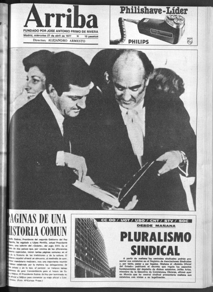 Miniatura de Arriba del 27 de abril de 1977