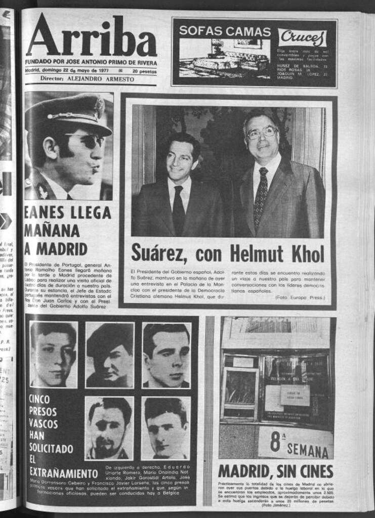 Miniatura de Arriba del 22 de mayo de 1977