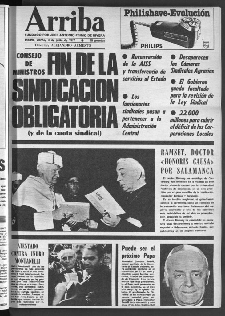 Miniatura de Arriba del 3 de junio de 1977