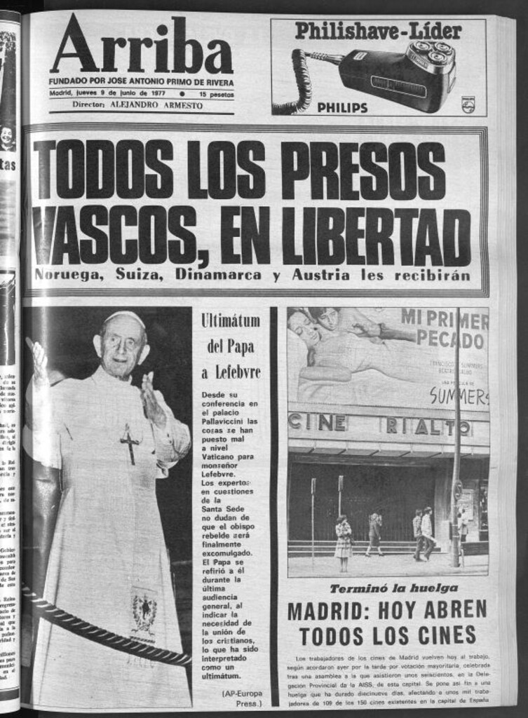 Miniatura de Arriba del 9 de junio de 1977