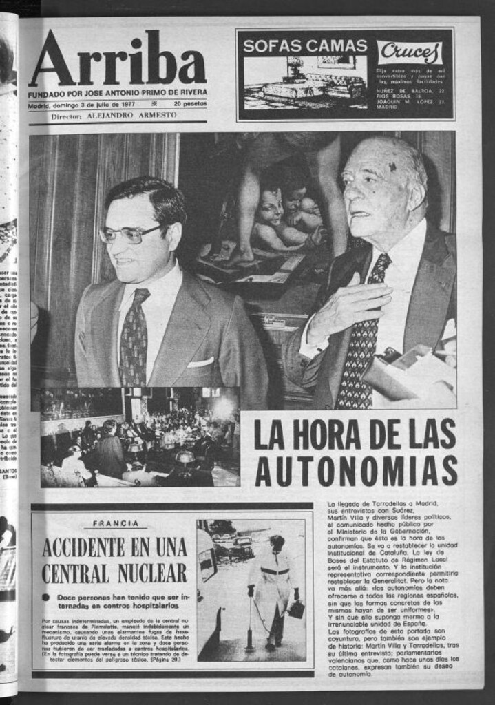 Miniatura de Arriba del 3 de julio de 1977