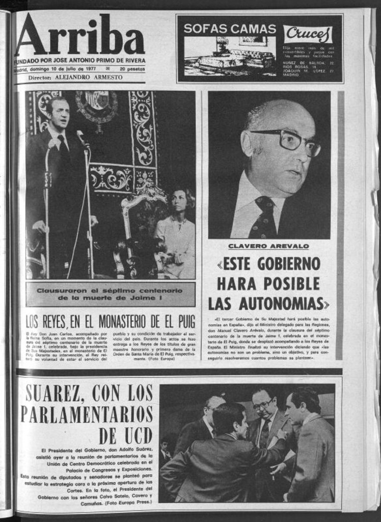 Miniatura de Arriba del 10 de julio de 1977
