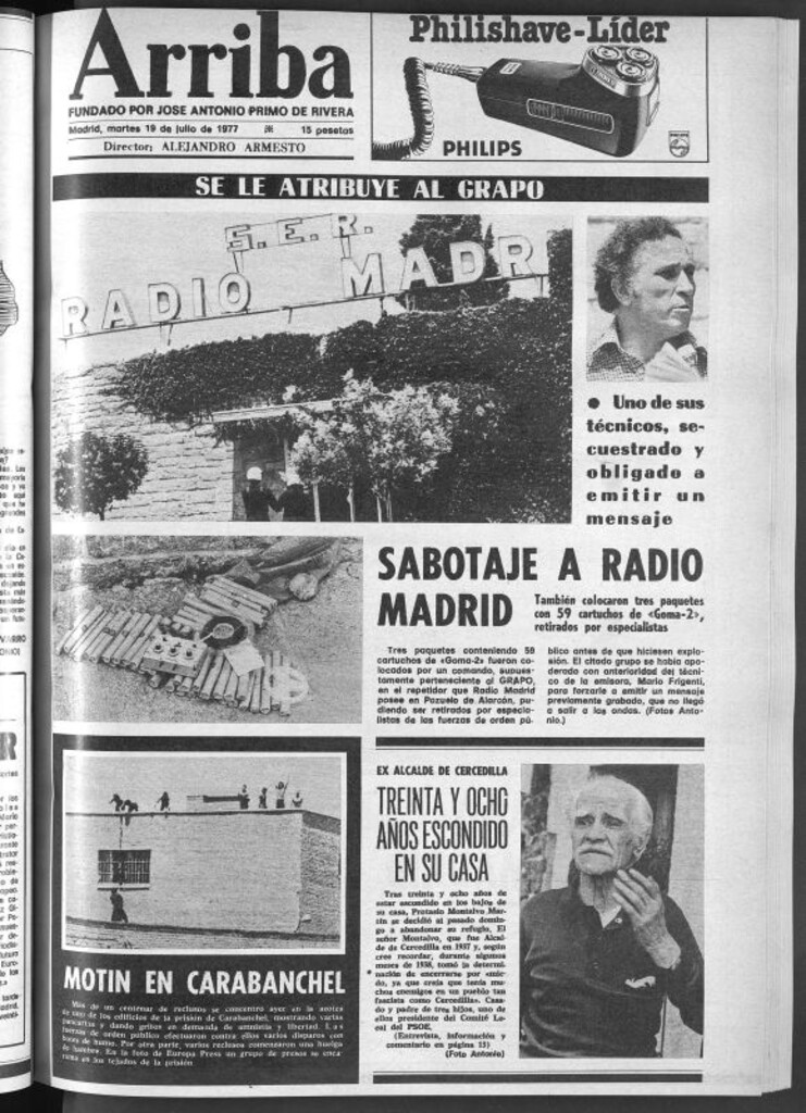 Miniatura de Arriba del 19 de julio de 1977