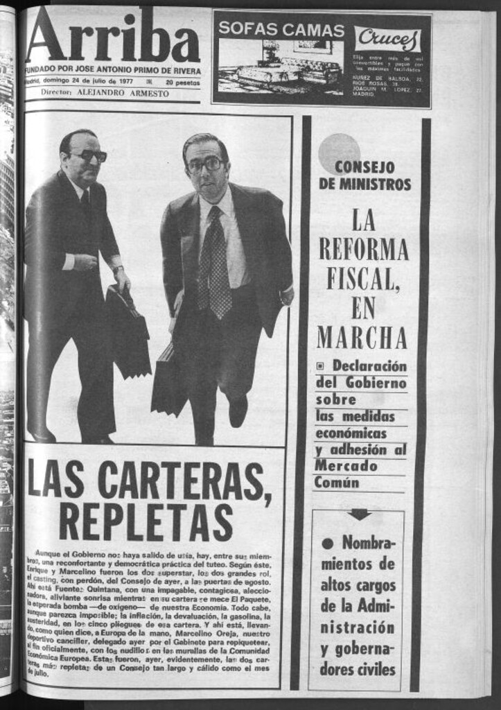Miniatura de Arriba del 24 de julio de 1977