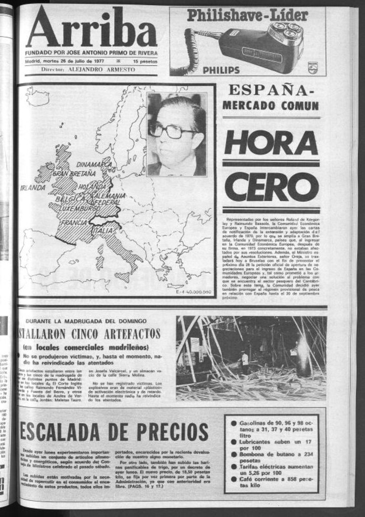 Miniatura de Arriba del 26 de julio de 1977