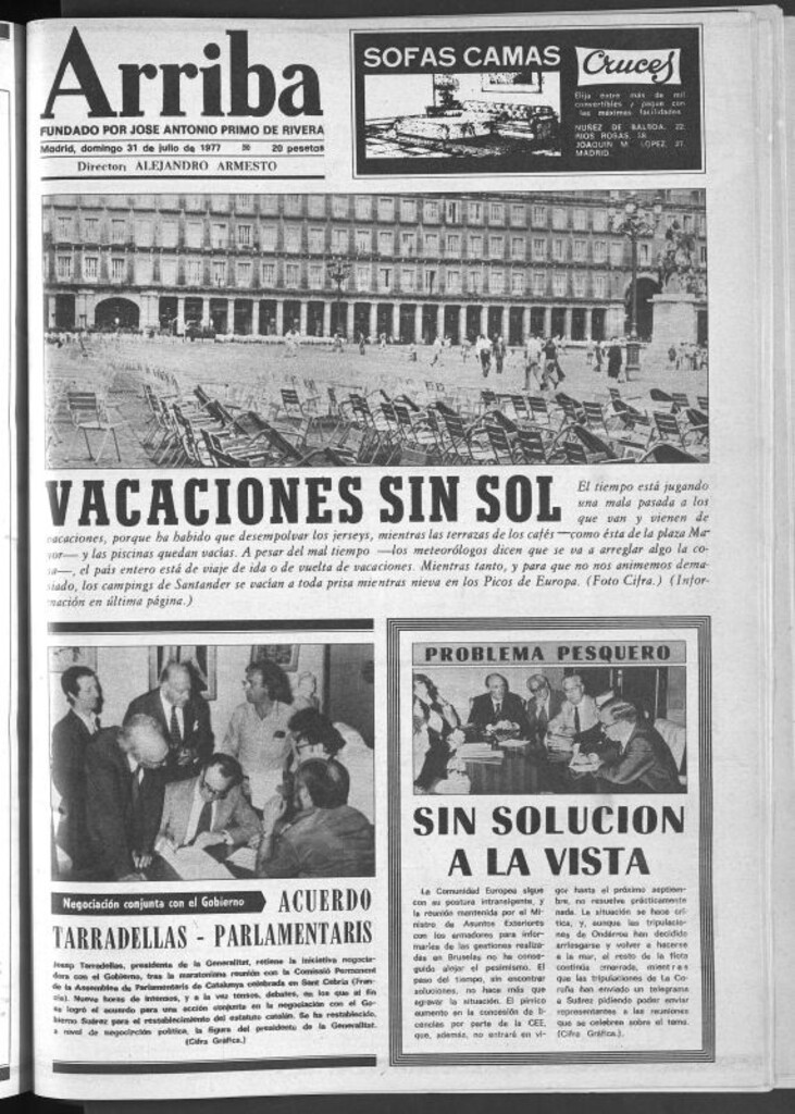 Miniatura de Arriba del 31 de julio de 1977