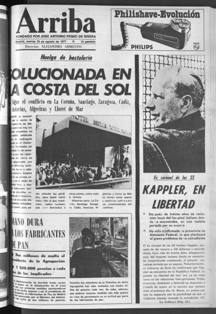 Miniatura de Arriba del 16 de agosto de 1977