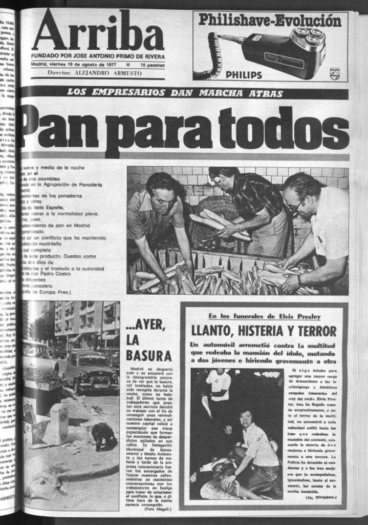 Miniatura de Arriba del 19 de agosto de 1977