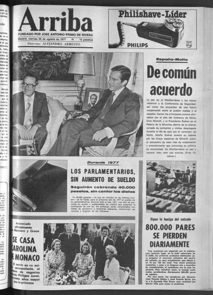 Miniatura de Arriba del 26 de agosto de 1977