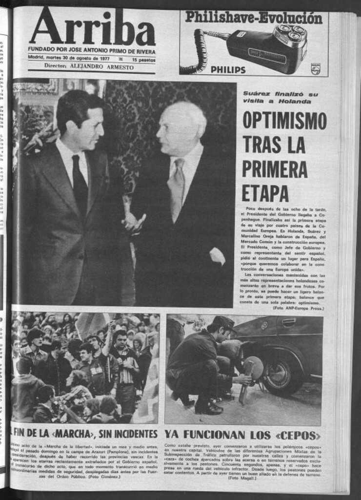 Miniatura de Arriba del 30 de agosto de 1977