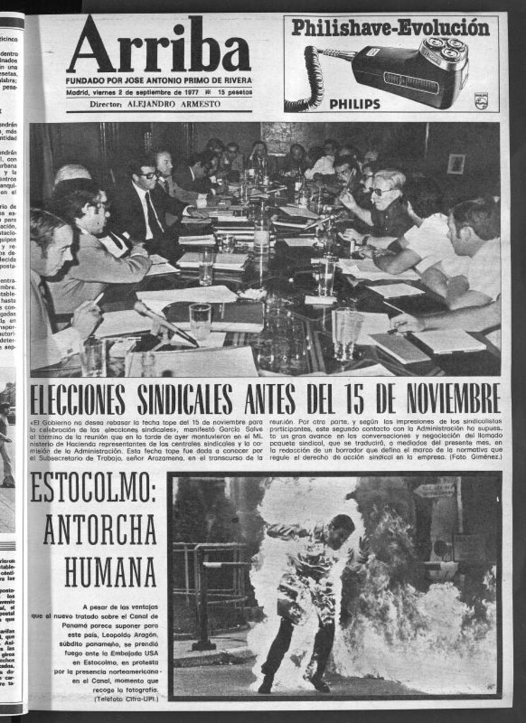Miniatura de Arriba del 2 de septiembre de 1977