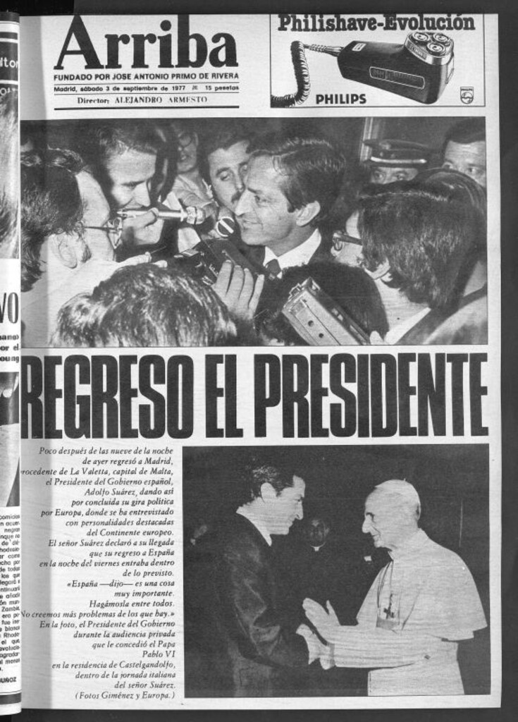 Miniatura de Arriba del 3 de septiembre de 1977
