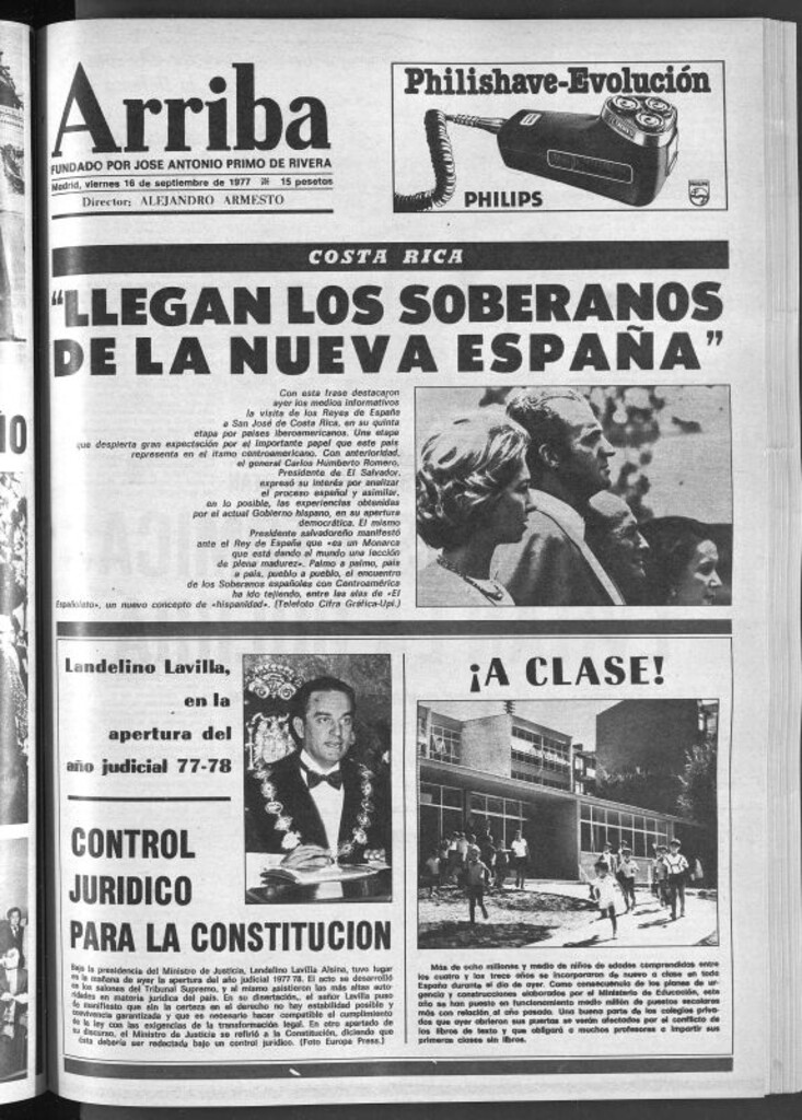 Miniatura de Arriba del 16 de septiembre de 1977