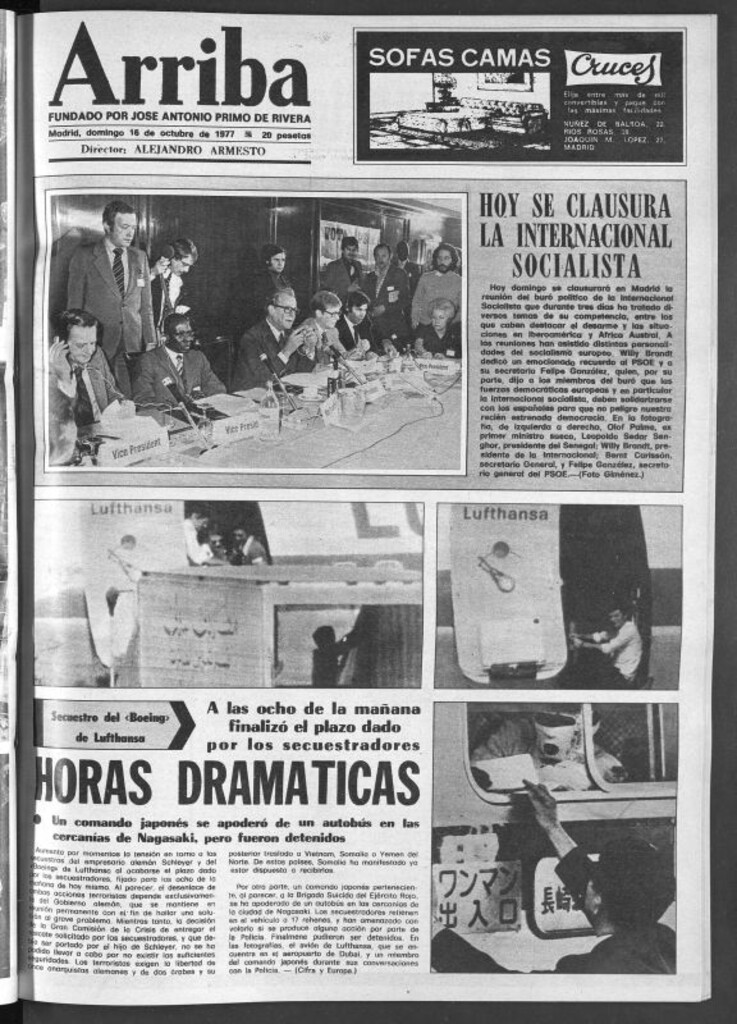 Miniatura de Arriba del 16 de octubre de 1977