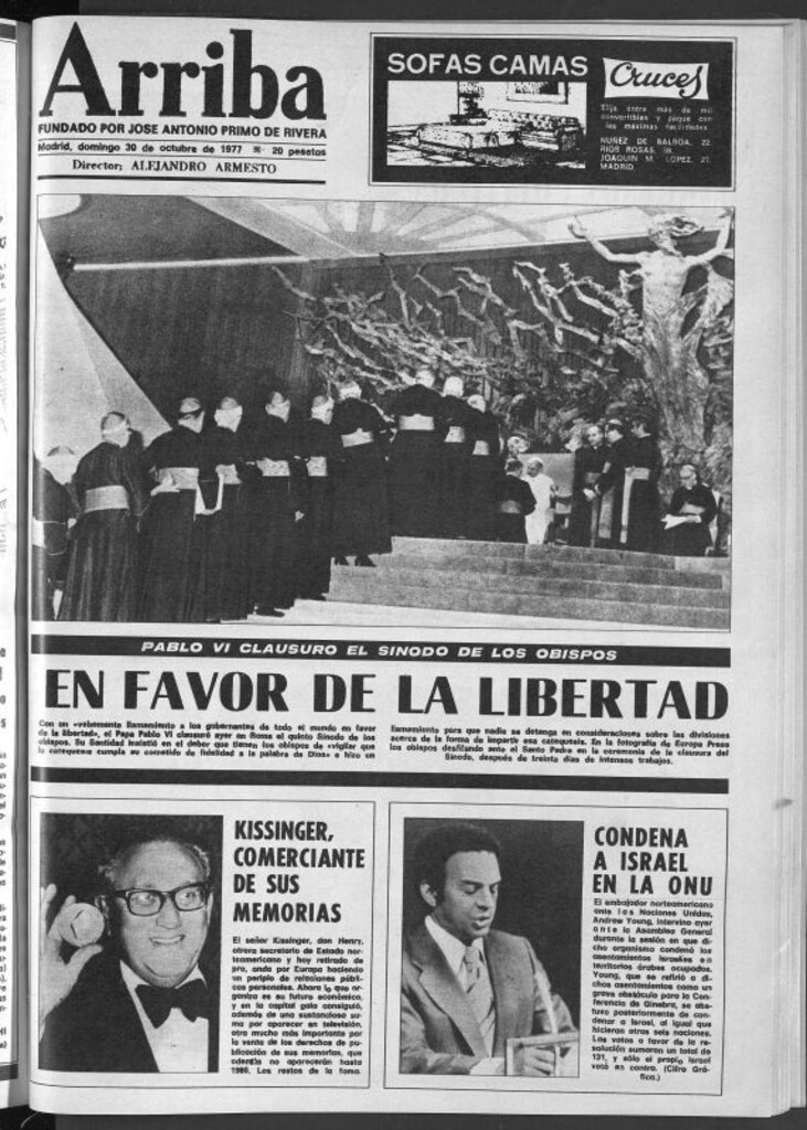 Miniatura de Arriba del 30 de octubre de 1977