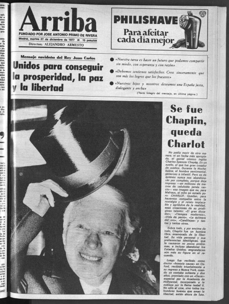 Miniatura de Arriba del 27 de diciembre de 1977