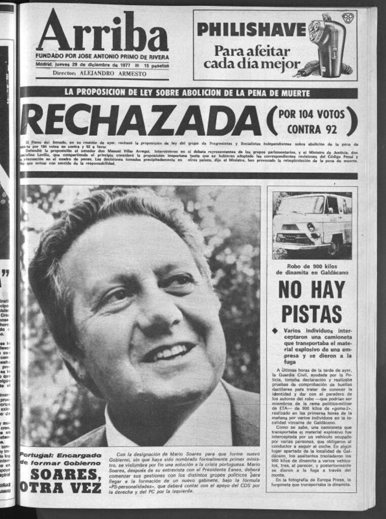 Miniatura de Arriba del 29 de diciembre de 1977