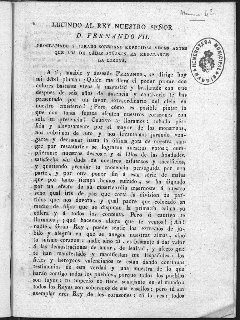 Miniatura de Lucindo, nº 4