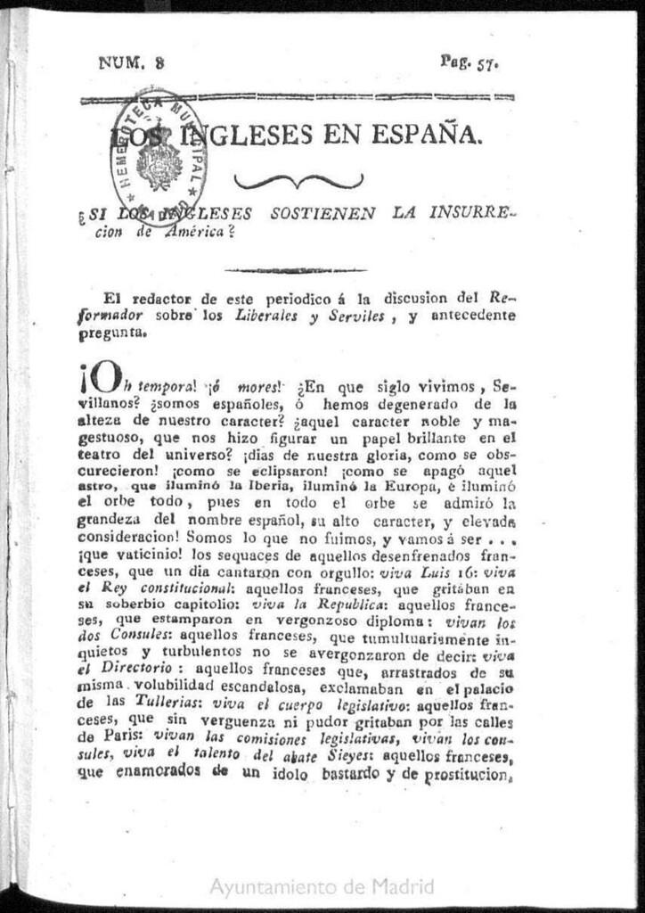 Miniatura de Los Ingleses en España. N. 8