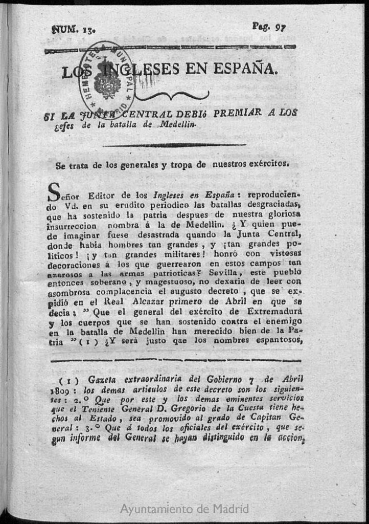Miniatura de Los Ingleses en España. N. 13