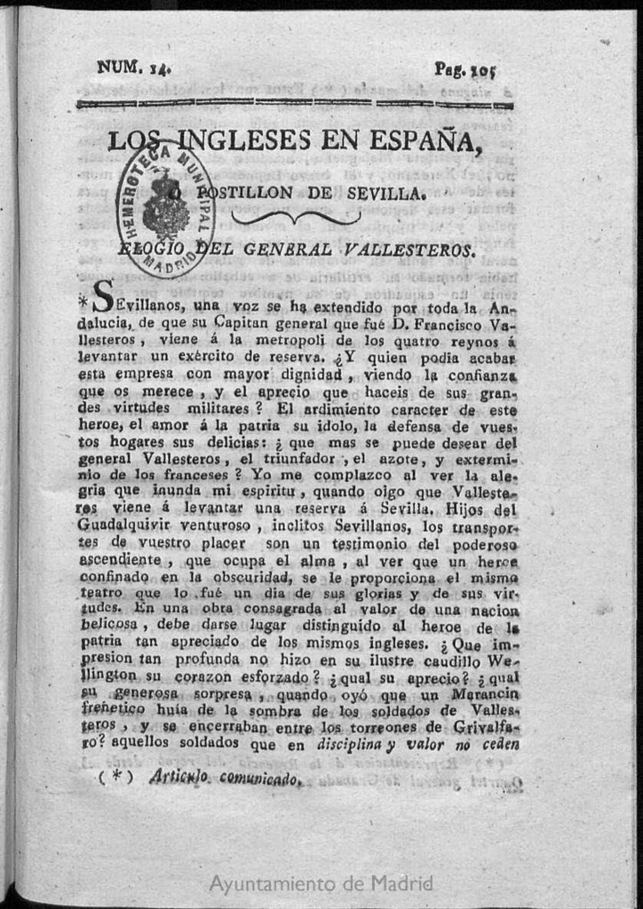 Miniatura de Los Ingleses en España. N. 14