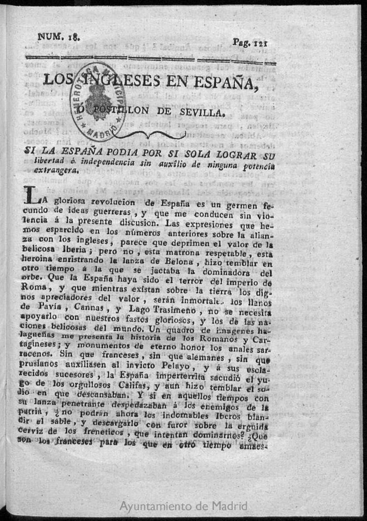 Miniatura de Los Ingleses en España. N. 18
