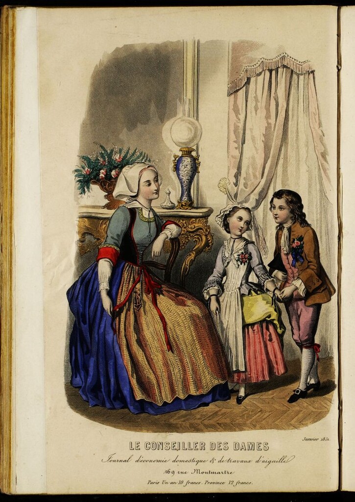 Miniatura de Le Conseiller des Dames.Enero 1851