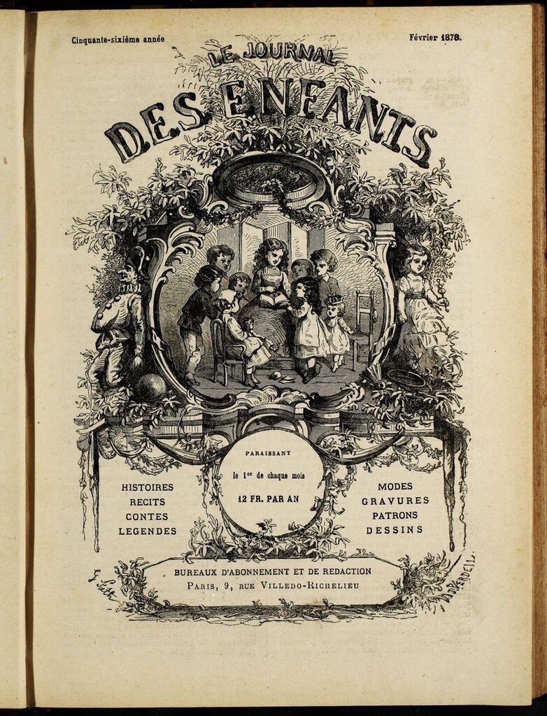 Miniatura de Le Journal des Enfants. Febrero 1878