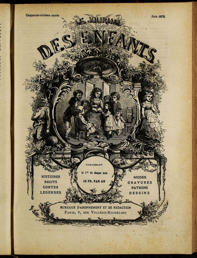 Miniatura de Le Journal des Enfants. Junio 1878